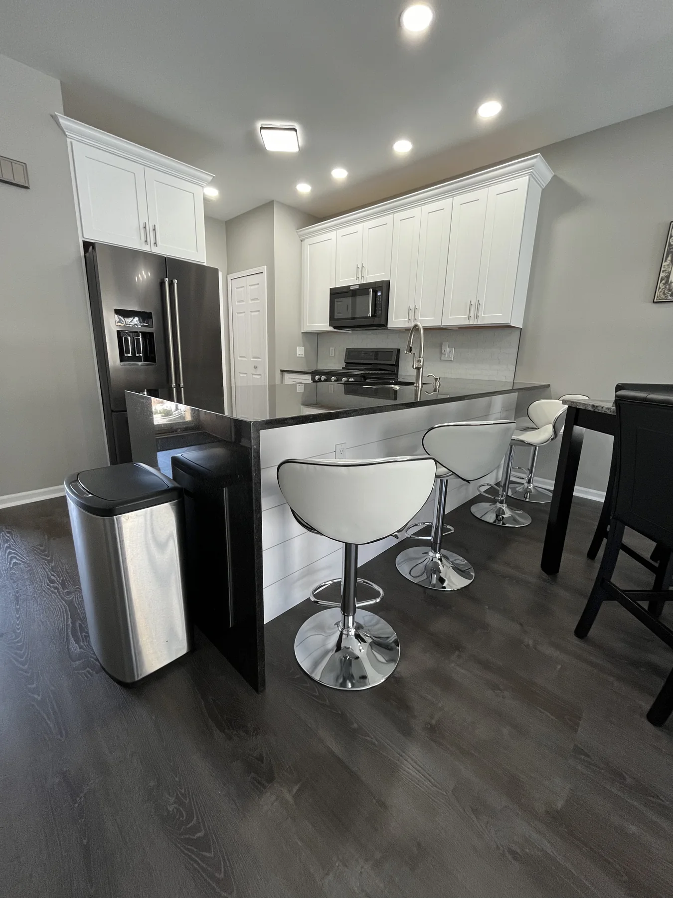 Remodeled kitchen open space