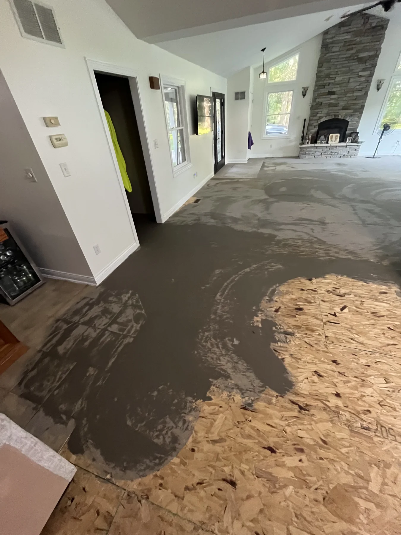 Subfloor and leveling plan